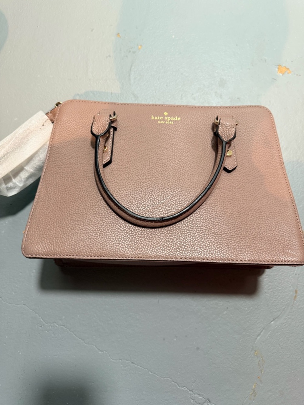 kate spade Dusty Rose Pebbled Leather Satchel